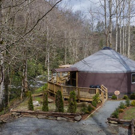 Вілла Tranquil Haven Luxy Yurt - Creekside Glamping With Private Hot Tub Topton Екстер'єр фото