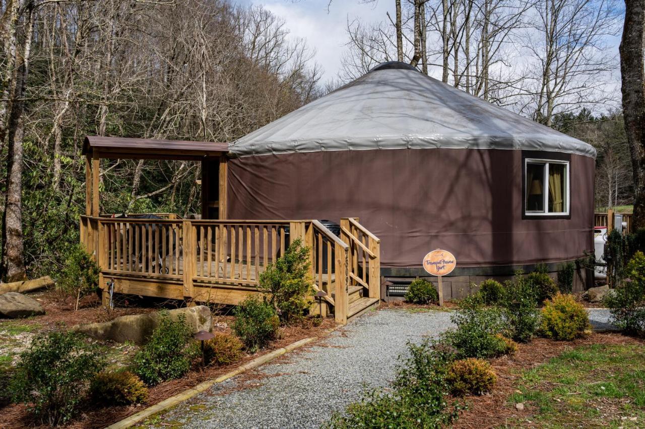 Вілла Tranquil Haven Luxy Yurt - Creekside Glamping With Private Hot Tub Topton Екстер'єр фото